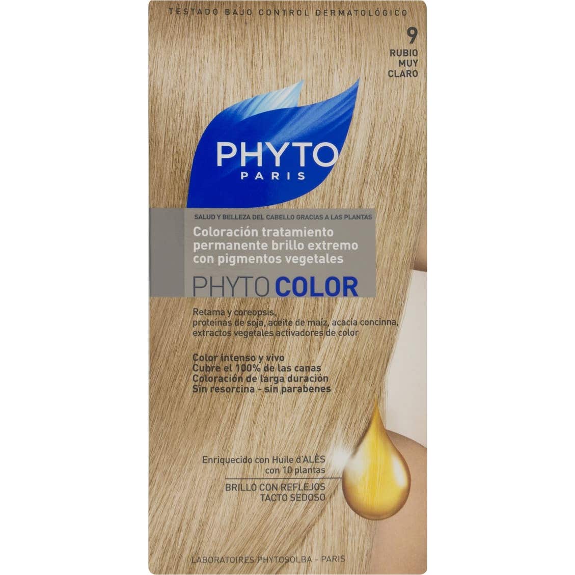 Phyto Color N°9 Rubio muy Claro 1ud