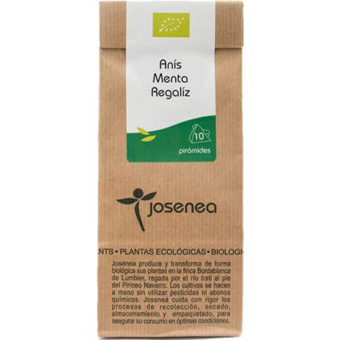 Josenea Anís Menta Regaliz BIO 10 pirámides