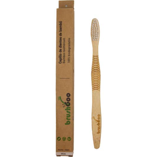Brushboo Cepillo Dental Medio Adulto Blanco 1 ud