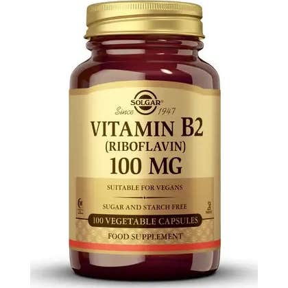 Solgar Carne/Verde/Rojos 5 X Vitamina B2 (Riboflavina) 100 Cápsulas Vegetales De 100Mg - Imagen 3