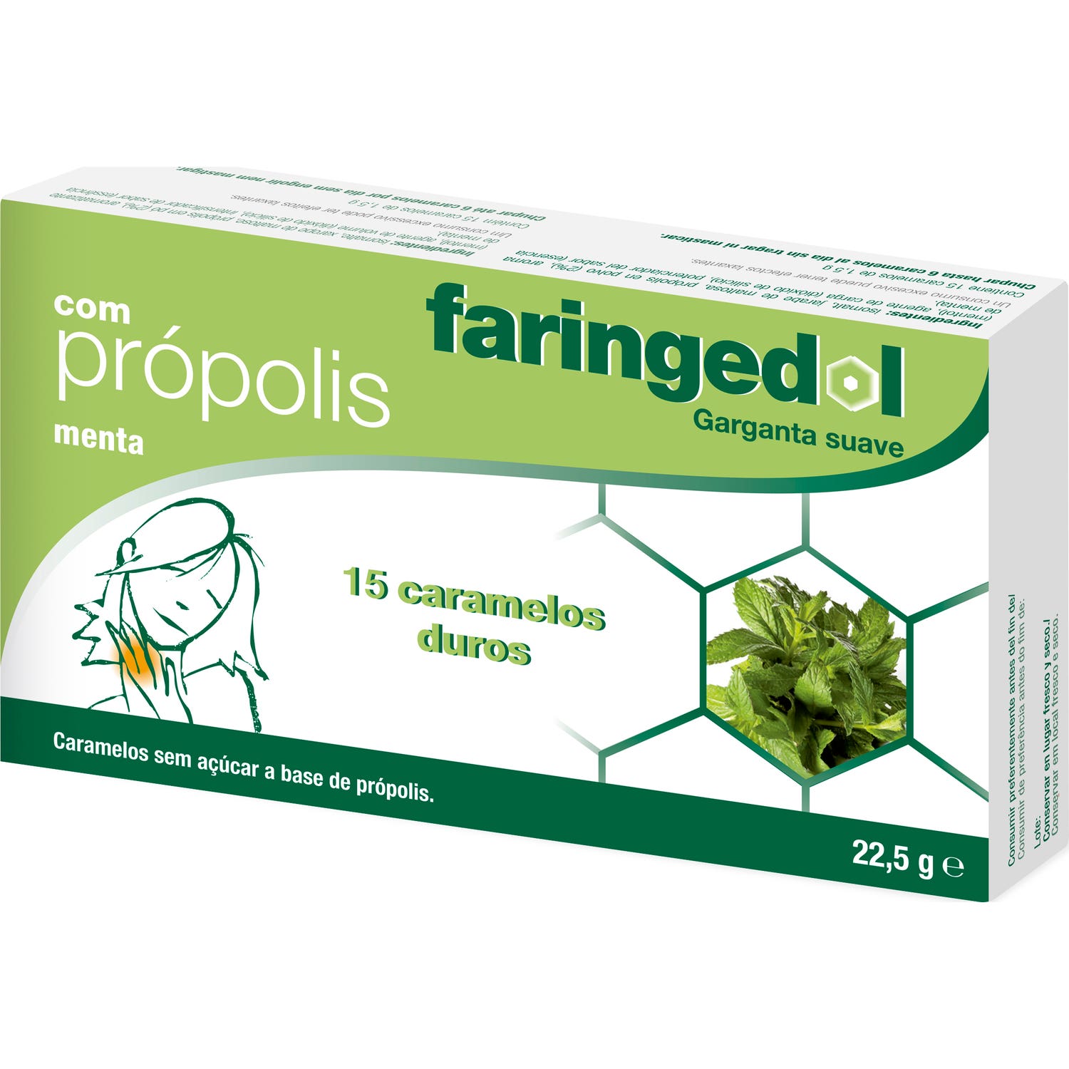 Faringedol menta 15 pastillas de goma