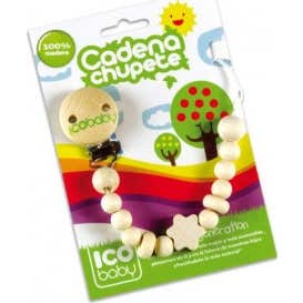 Ico Baby Cadenita Chupete Madera