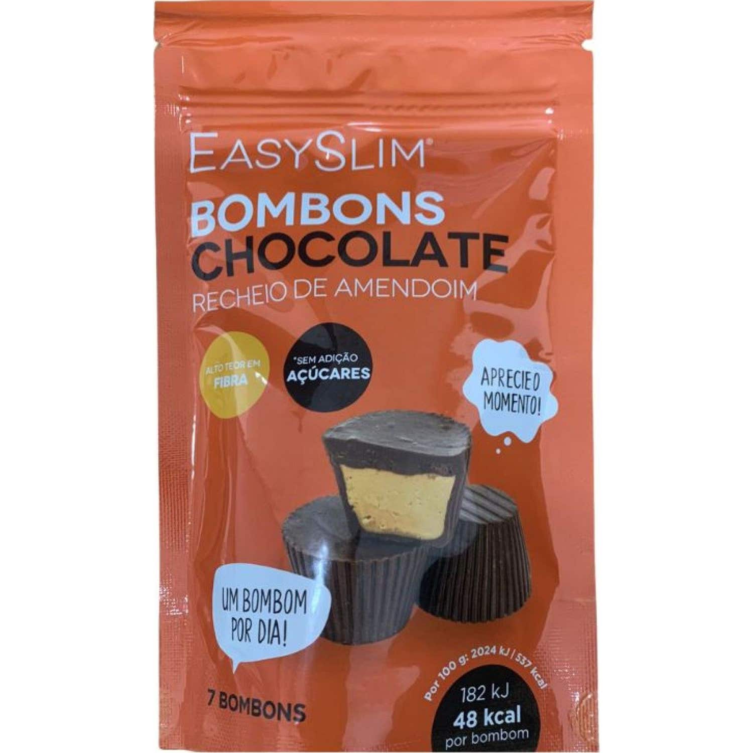EasySlim Bombones de Chocolate Rellenos de Cacahuete 7uds