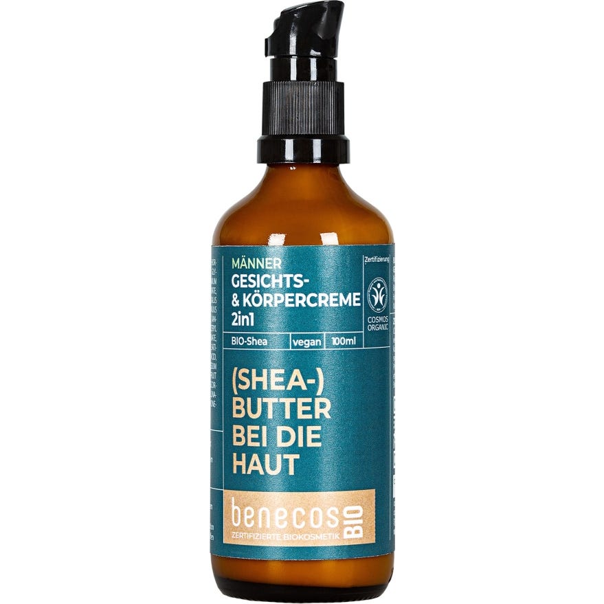 Benecos Crema Facial-Corporal Hombre Karité Bio 100ml