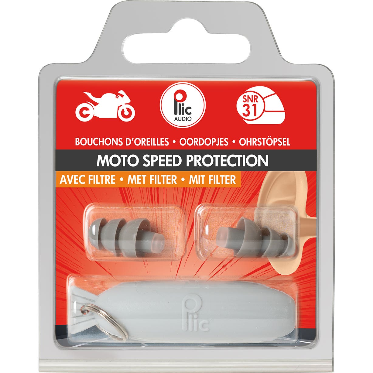 Plic Audio Tapones Filtro Especial Moto Speed Protection 3uds