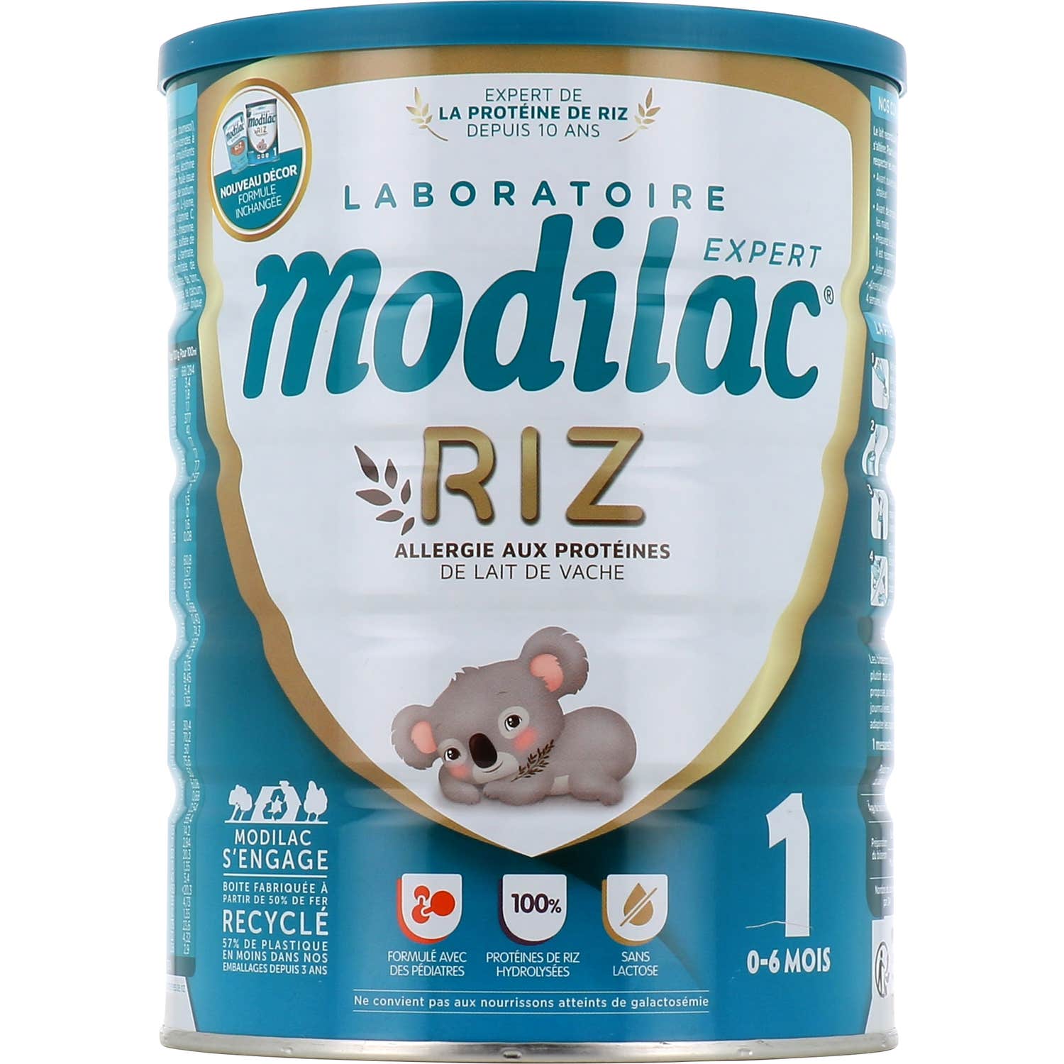 Modilac Expert Riz Lait 1er Age 800g