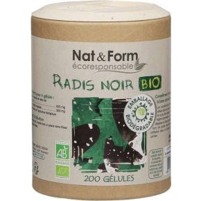 Nat&Form Eco Rábano Negro Bio 200 caps