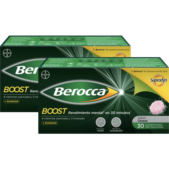 Berocca Boost Guaraná Efervescente 2x30 comprimidos