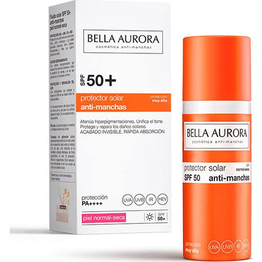 Bella Aurora Protector Solar Facial Anti-Manchas Piel Normal-Seca SPF50+ 50ml