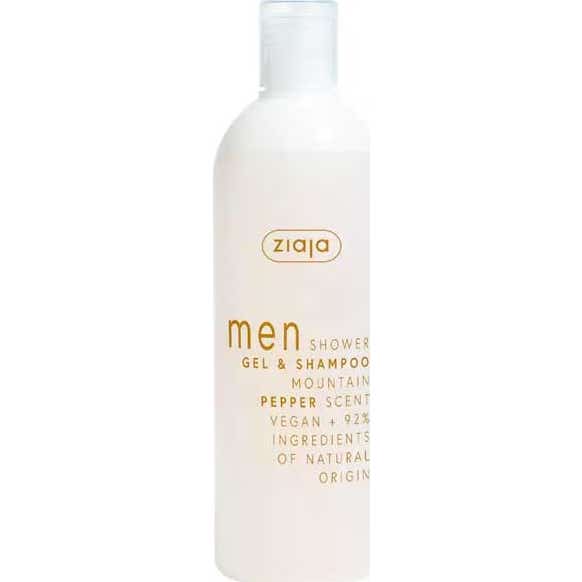 Ziaja Men Shower Gel & Shampoo Mountain Pepper Scent 400 ml