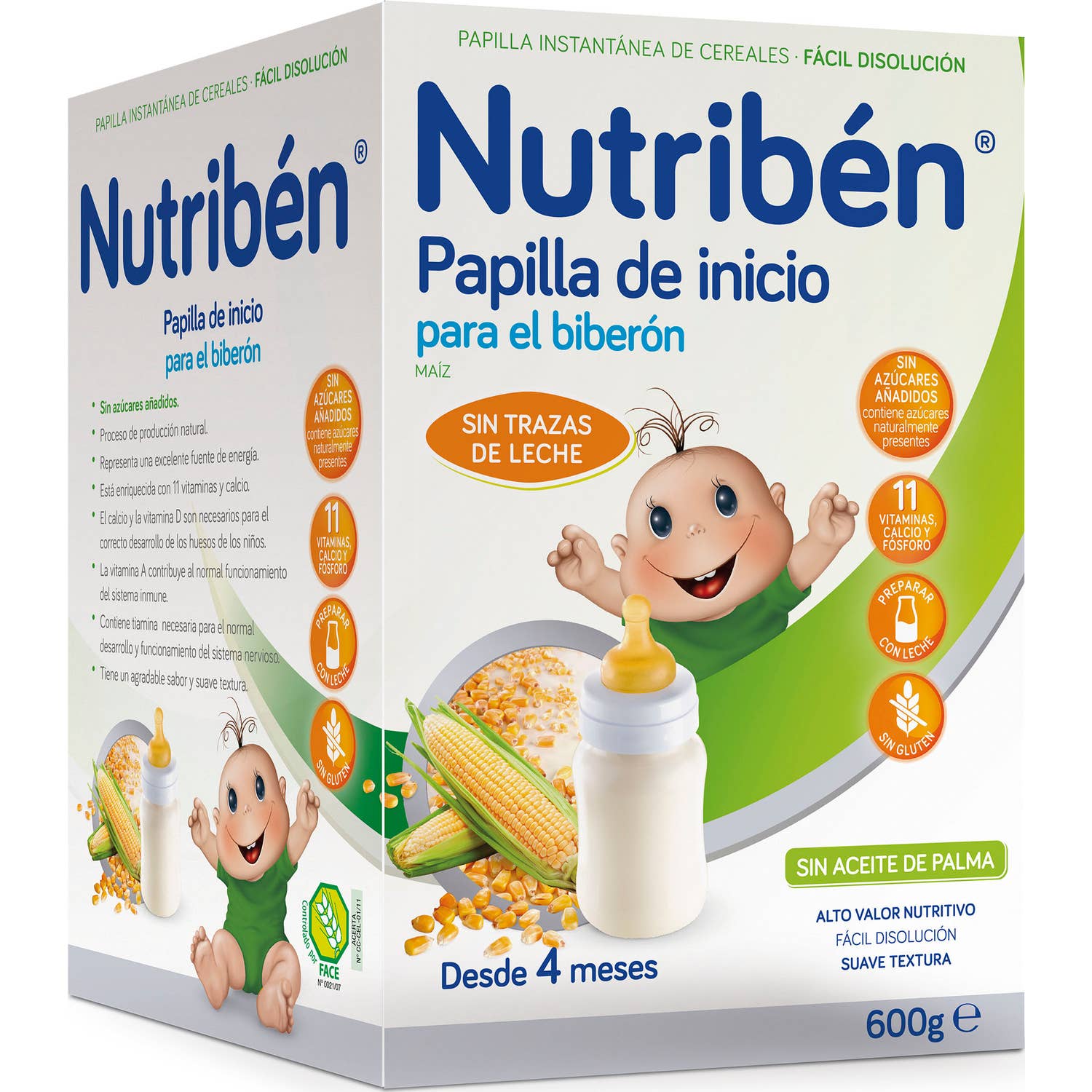 Nutribén® papilla inicio biberón sin gluten 600g