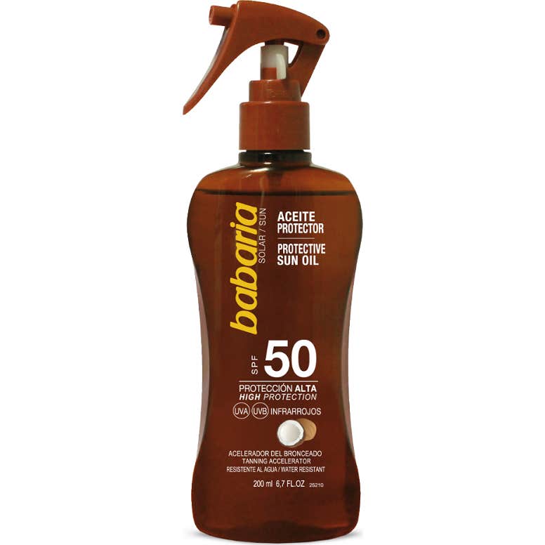 Babaria Coco Aceite Spf50 Proteccion Muy Alta 200ml