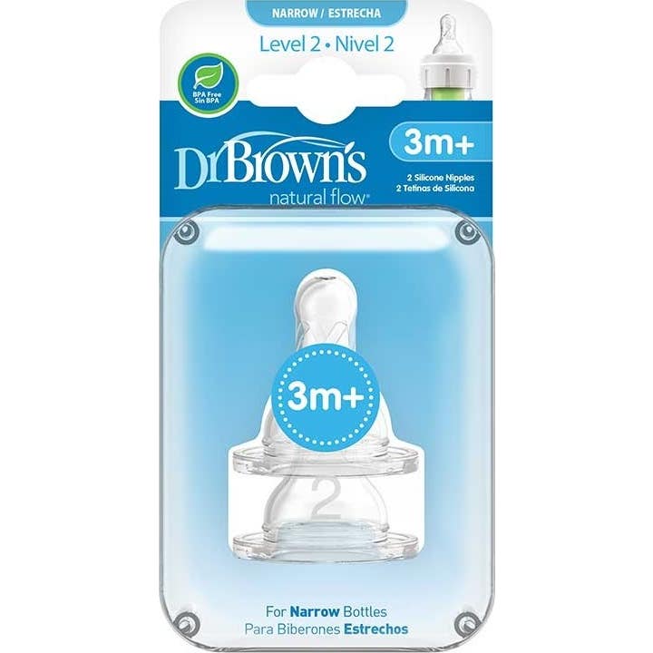 'Dr. Brown''S Kit Tetinas Boca Estrecha +3 Meses 2 uds'
