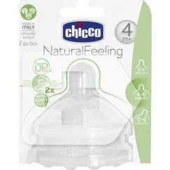 Chicco® Tetina Step Up 2 Tetina Boca Ancha Flujo Rápido 2 uds