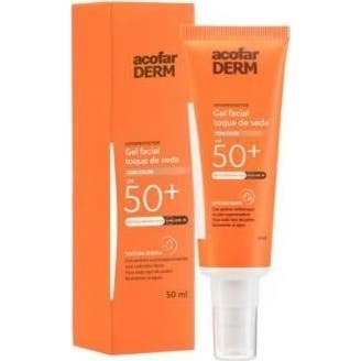 Acofar Gel Facial Toque de Seda Color Spf 50+ 50ml