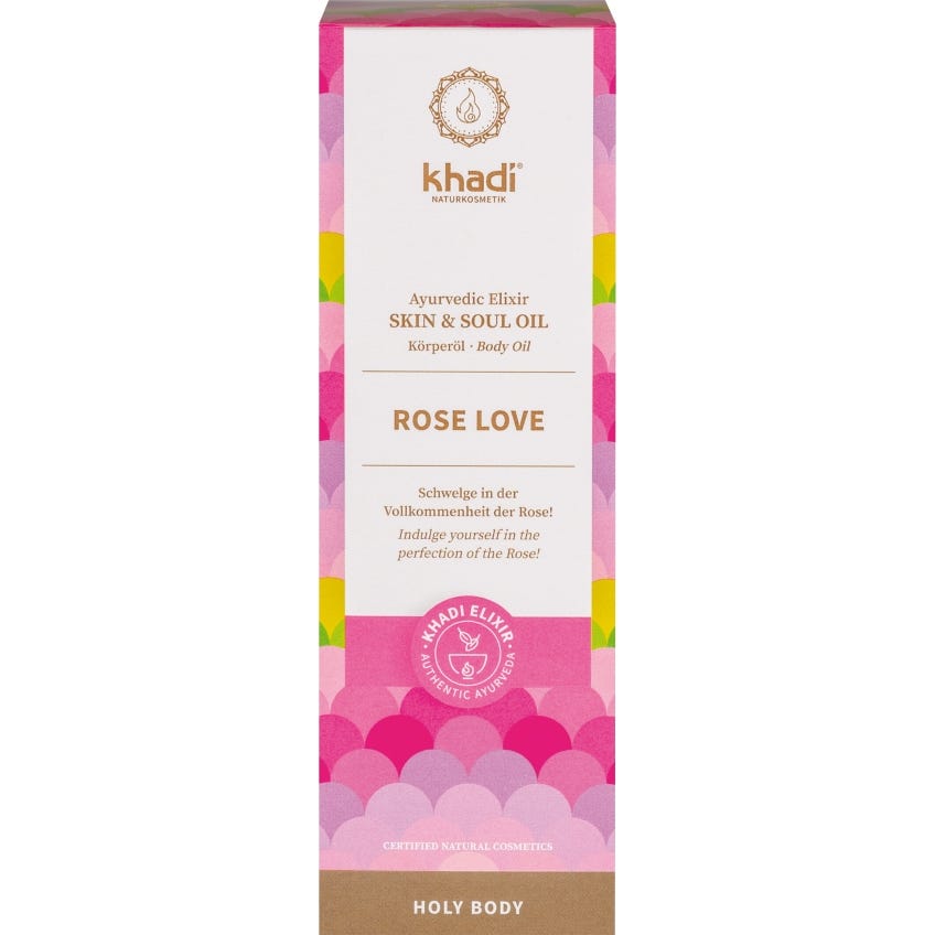 Khadi Aceite Corporal Rosa Love Bio 100 ml