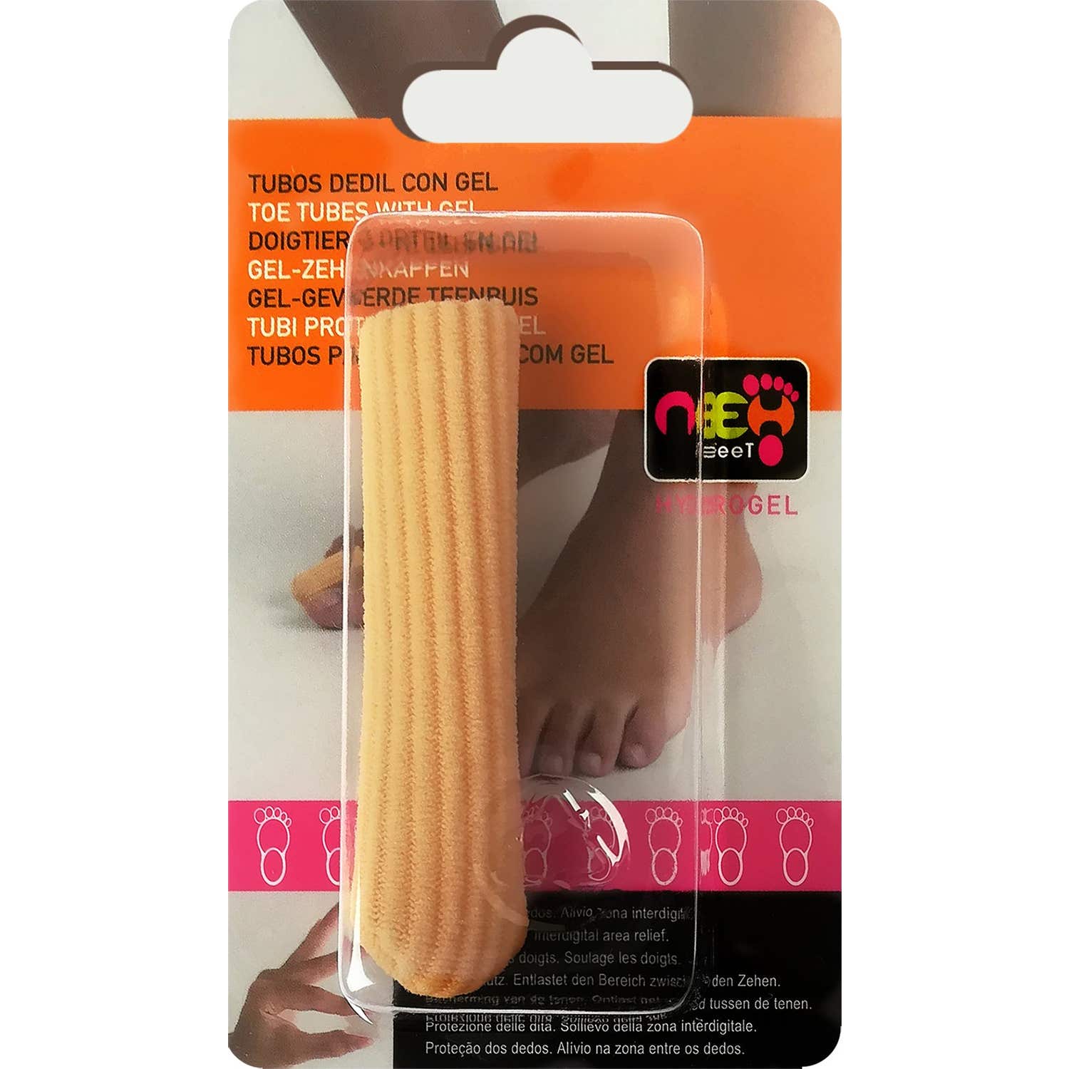 Neh Feet tubos dedil con gel y tejido T-P 1uds