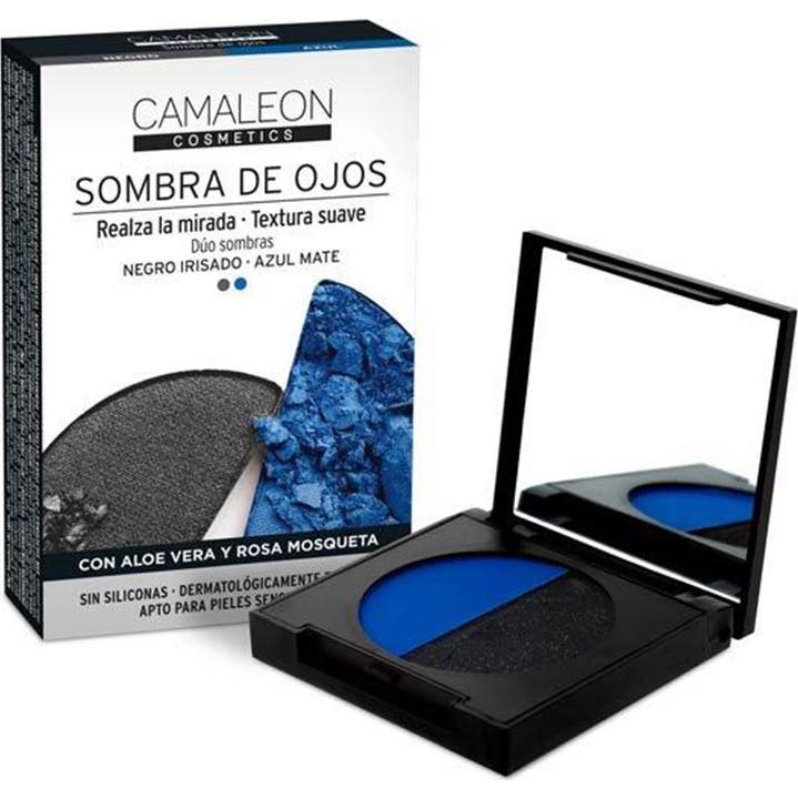 Camaleon Cosmetics Azul/Negro Camaleon Sombras De Ojos Y 2 X 2.3 G