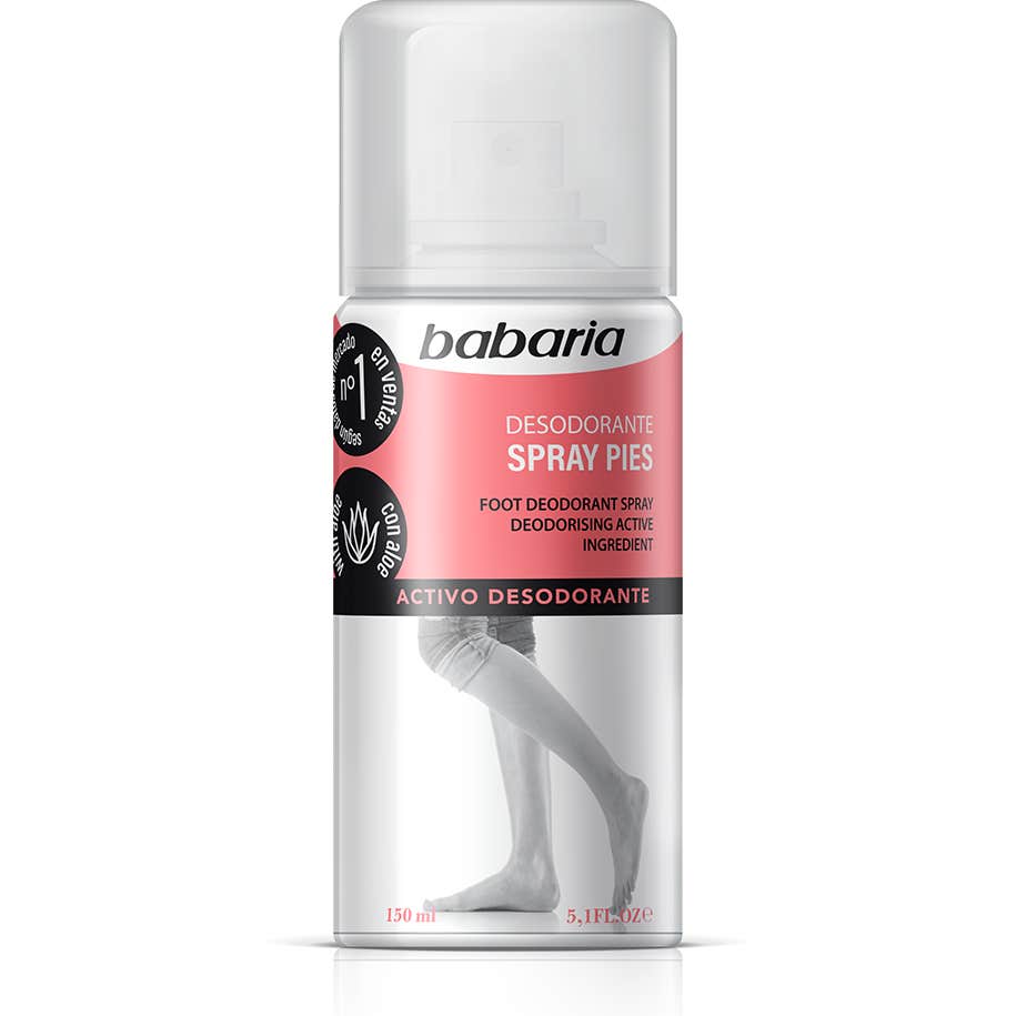 Babaria Spray Feet Desodorante Sem Gás 150ml