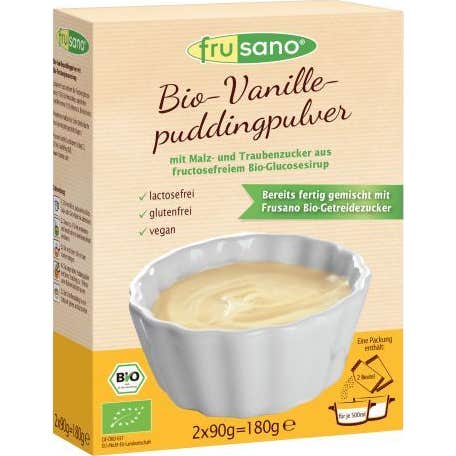 Frusano Pudin Organico en Polvo de Vainilla 180 g