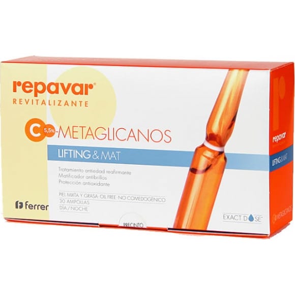 Repavar Revitalizante C Metaglicanos Lifting & Mat 30 Ampollas