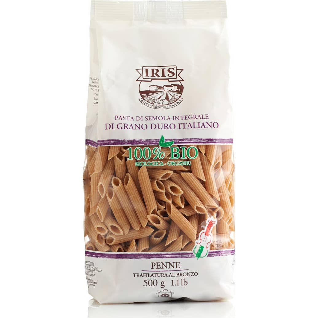 Iris Macarrón Penne Integral Bio 500 g