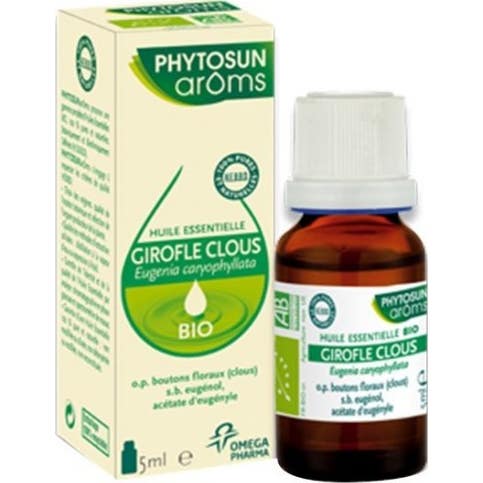 Phytosun Aroms - Aceite esencial Clavo de uñas Orgánico 5 ml