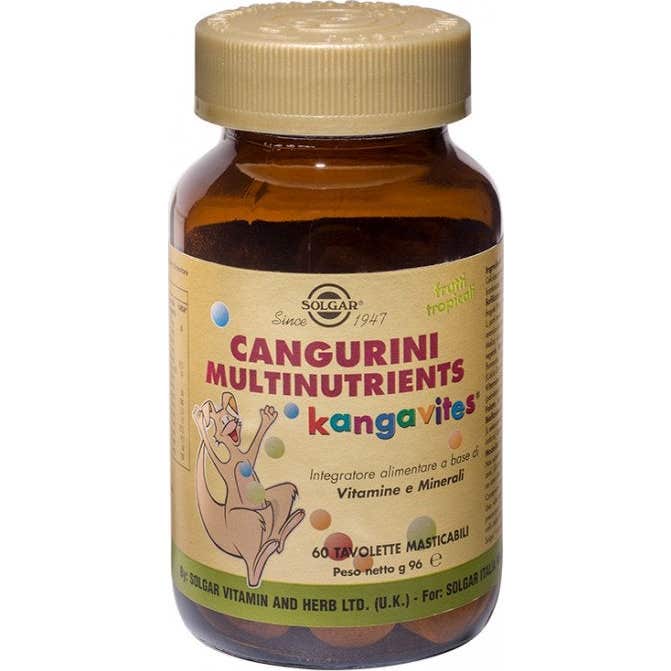 Solgar Kangavites Multivitamínico Sabor Frutas Tropicales 60comp