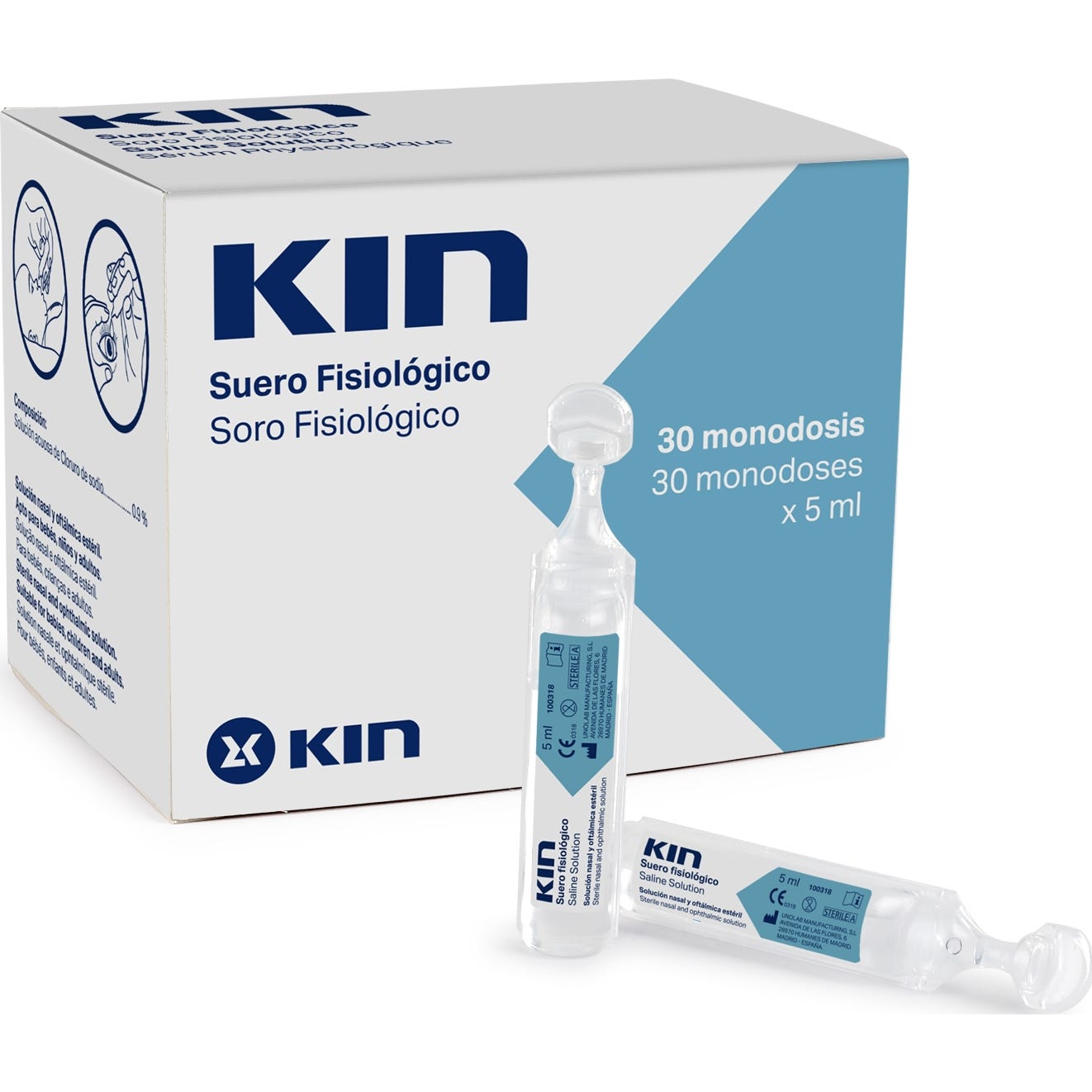 Kin suero fisiológico 30 monodosis