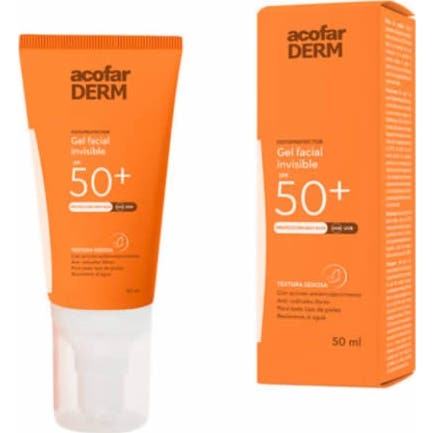 Acofarderm SPF 50+ Gel Facial Invisible 50ml