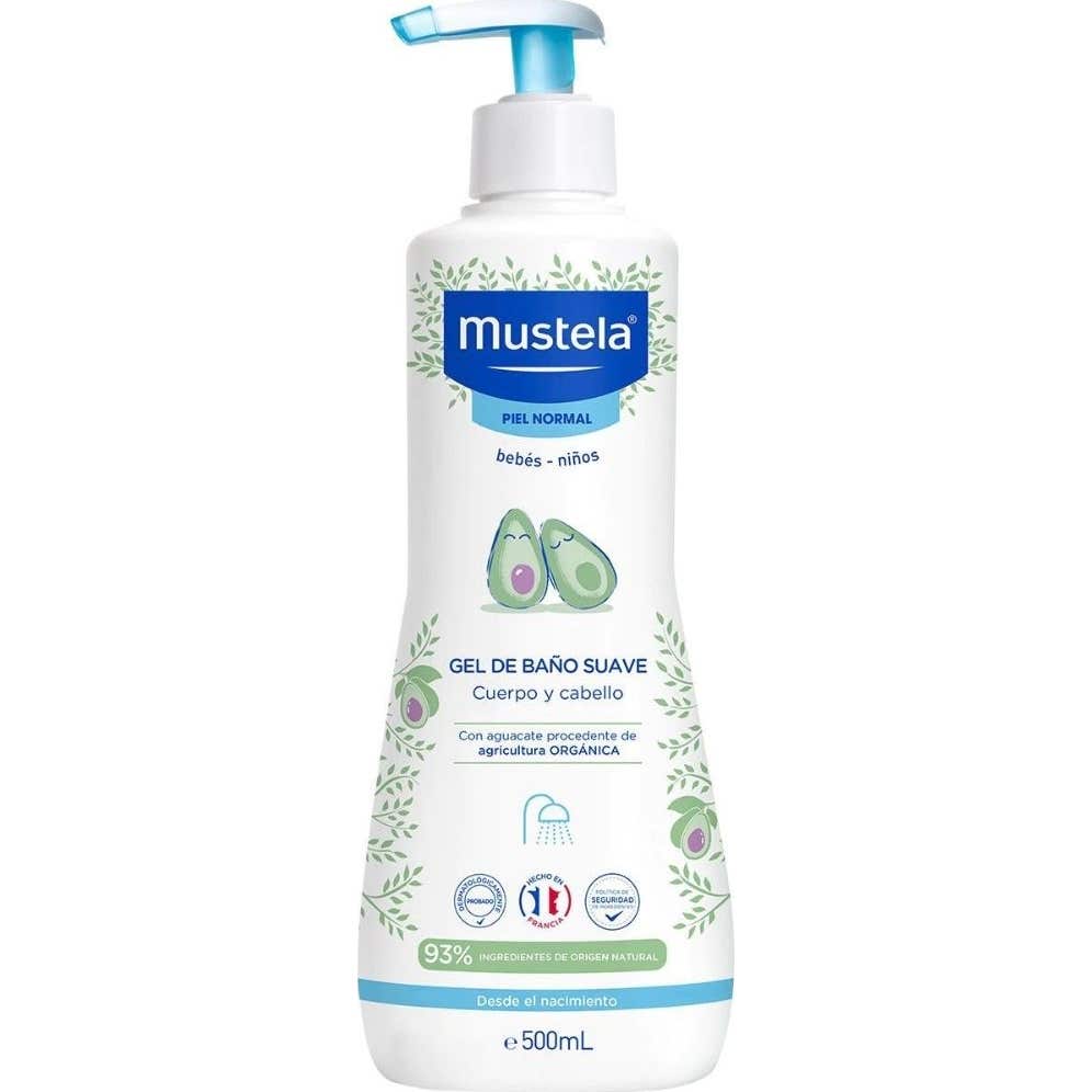 Mustela Gel De Baño Suave Con Aguacate Bio 500ml