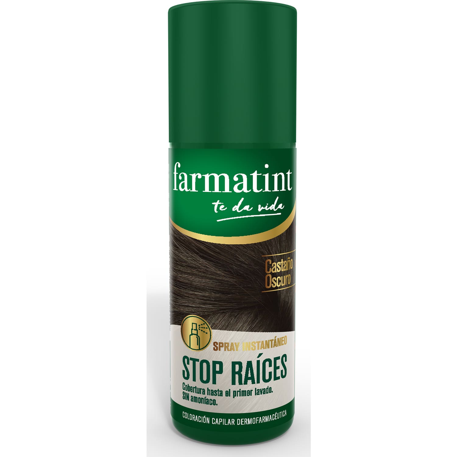 Farmatint Stop Raíces Castaño Oscuro Spray 75ml