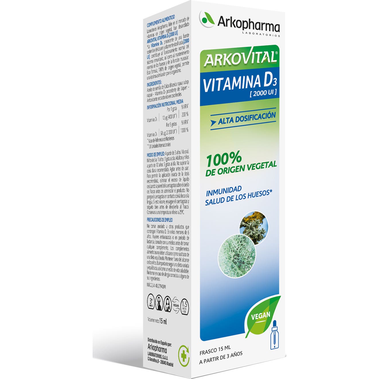 Arkopharma Arkovital Vitamina D3 Gotas 15ml