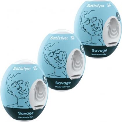 Satisfyer Savage Huevo Masturbador 3 uds