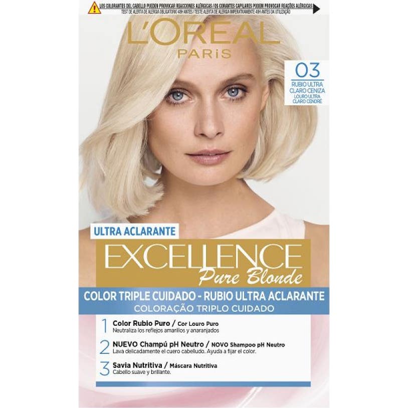 'L''Oreal Excellence Creme Hair Color Set 03 Ultra Light Ash Blonde'