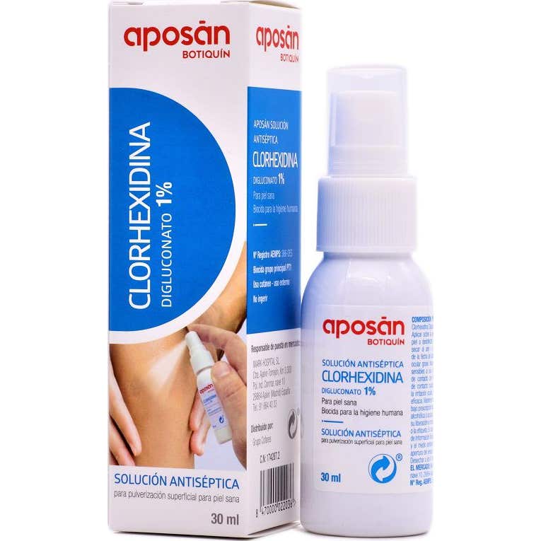 Aposan Clorhexidina Digluconato 1 % Pulverizador 30ml