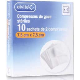 Alvita Compresa Estéril gasa 25 X2 10 X10 uds