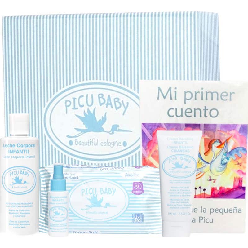 Picu Baby Infantil Caja Rayas Azul New 5 uds