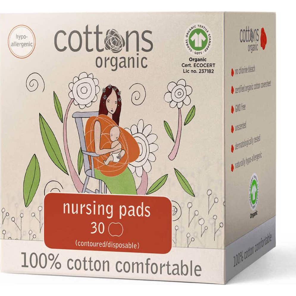 Cottons discos de lactancia 100% algodón 30uds