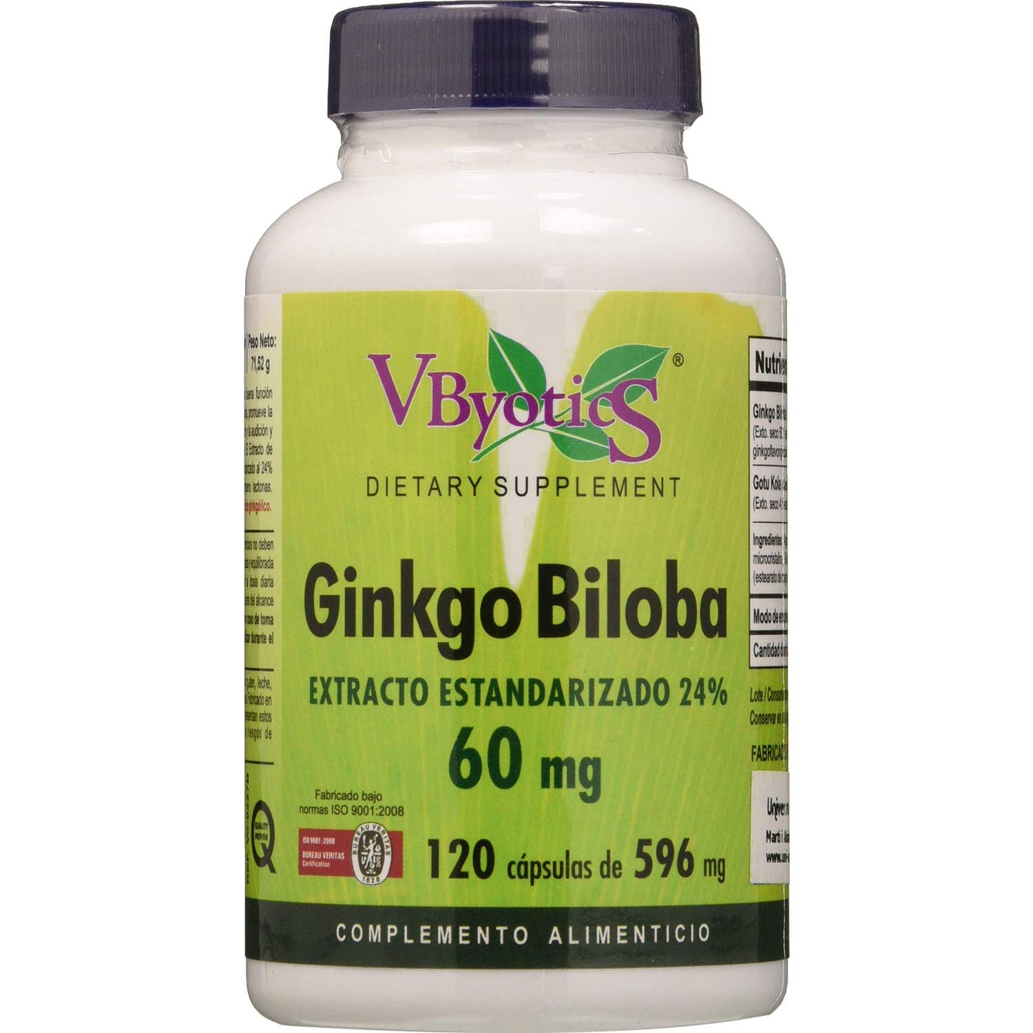 Vbyotics Ginkgo Biloba 60mg 120caps