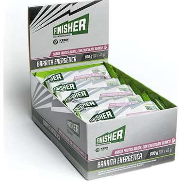 Finisher Barritas Energéticas Chocolate Blanco y Frutos Rojos 20 uds
