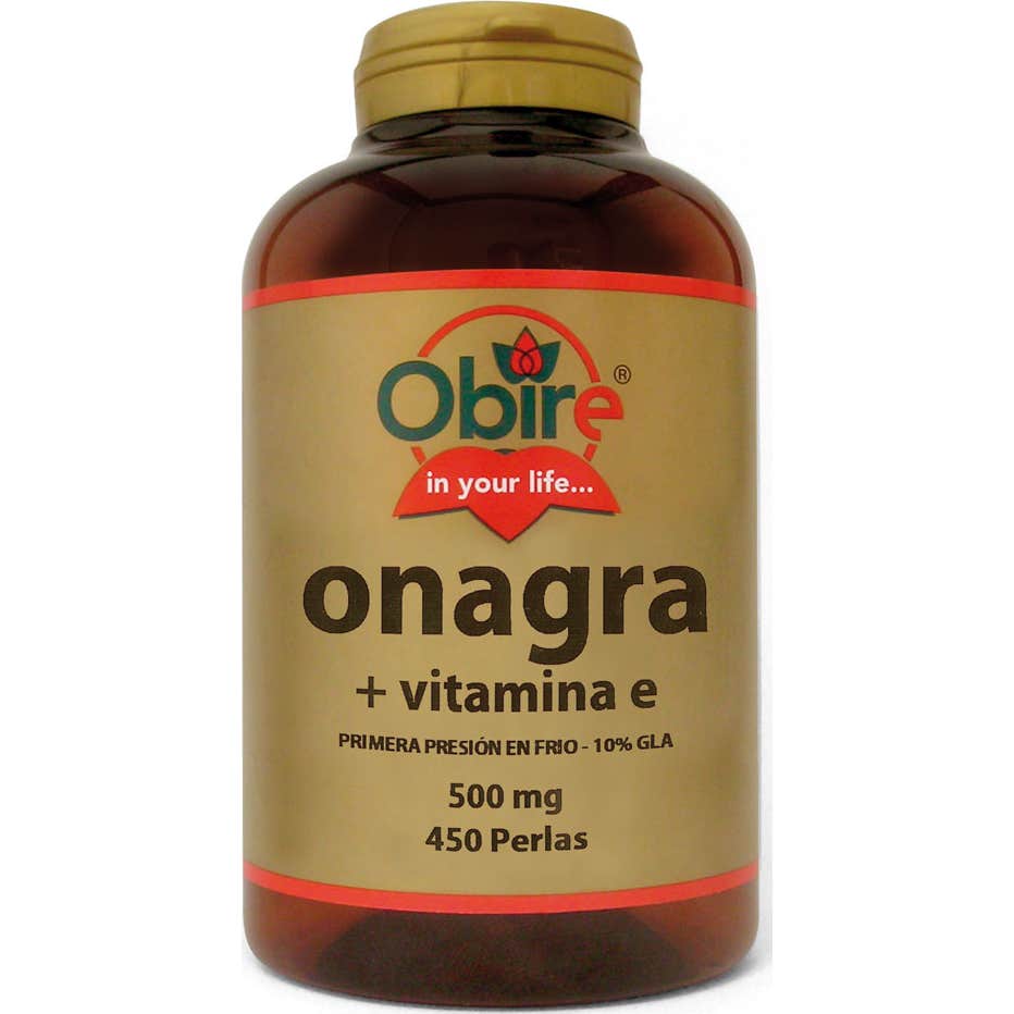 Óleo de Prímula de Noite de Obire + Vit E 500mg 450 Pérolas