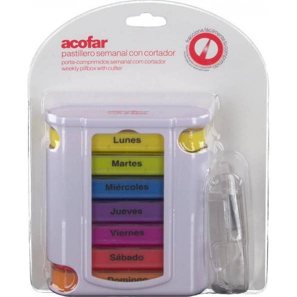 Acofar Pastillero Semanal con Cortador