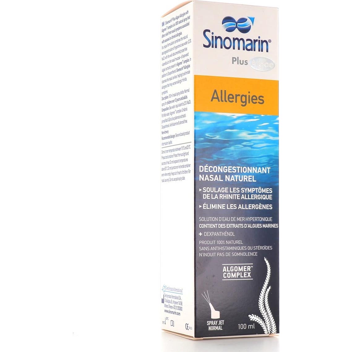Sinomarin Plus Algae Spray Nasal Allergies 100ml