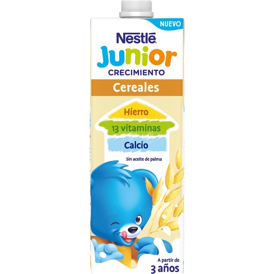 Nestlé Junior Crecimiento 3 con Cereales 1L