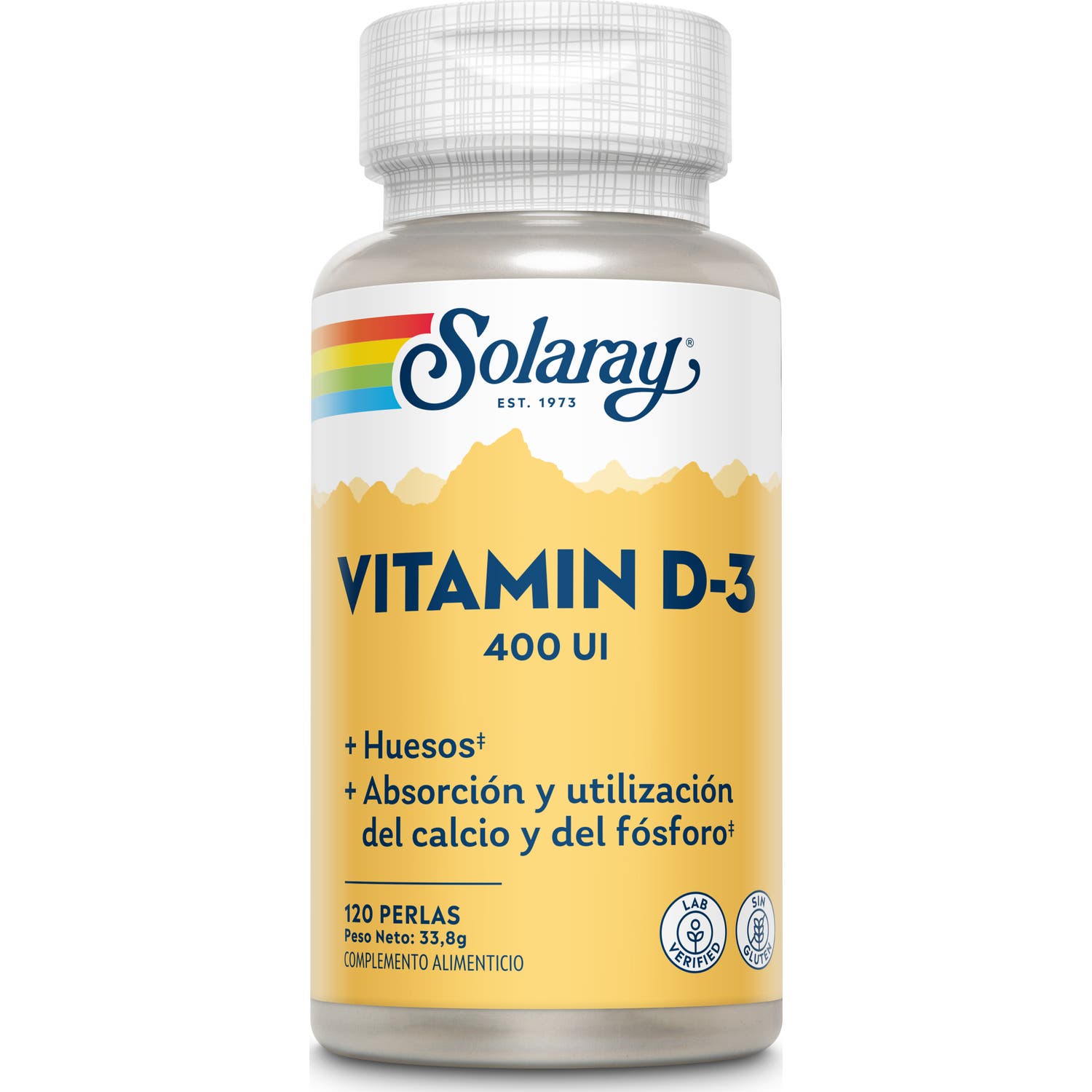 Solaray Vitamina D3 400Ui 120 caps