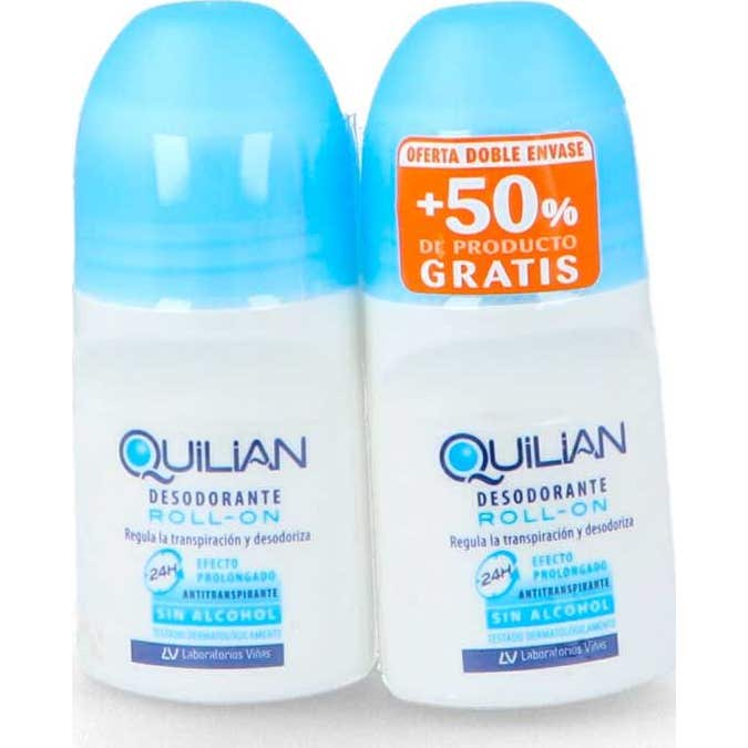 Quilian Desodorante Roll-on Pack de 2 Unidades x 75ml
