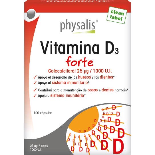 Physalis Vitamina D3 Forte 100caps
