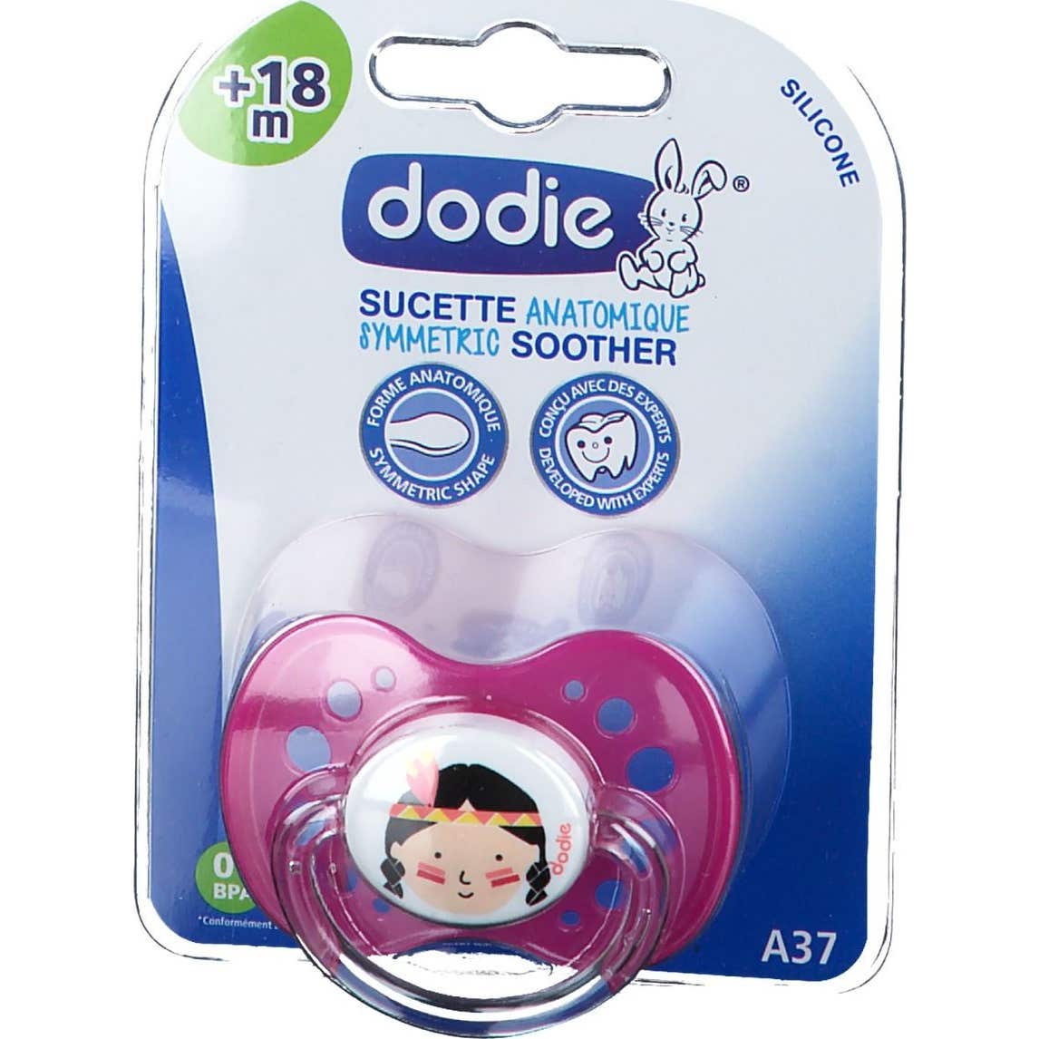 Dodie Chupete Anatómico Silicona +18m nº37