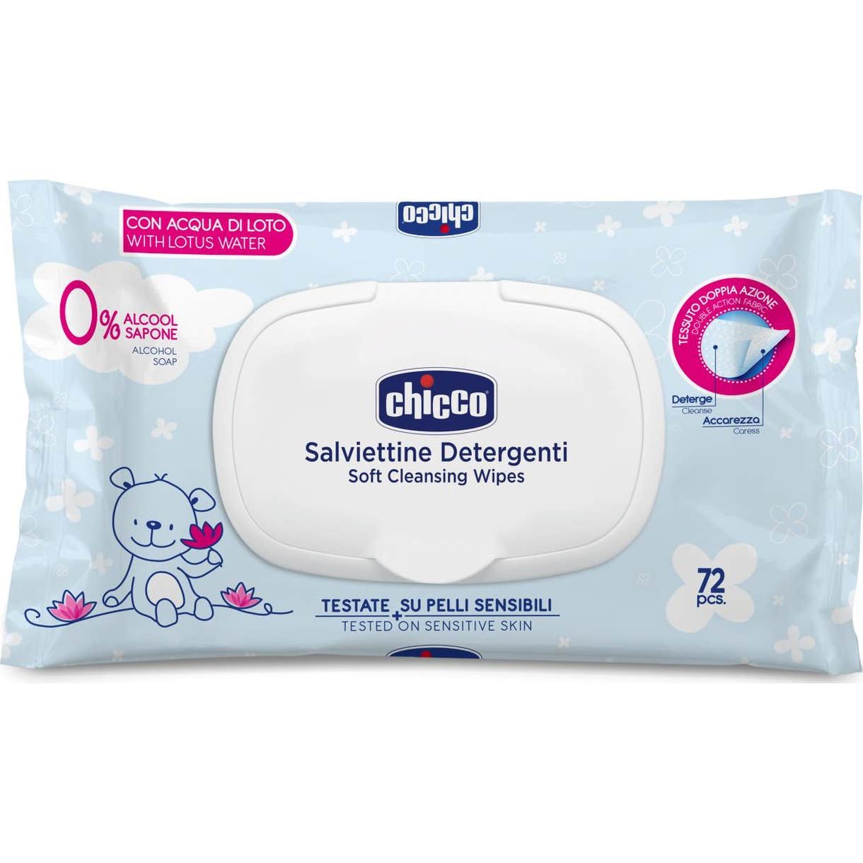 Chicco Toallitas Húmedas con Dispensador 72uds
